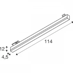 SLV 1005399 SIGHT TRACK DALI 3-Phasen Spot weiss CCT 114cm