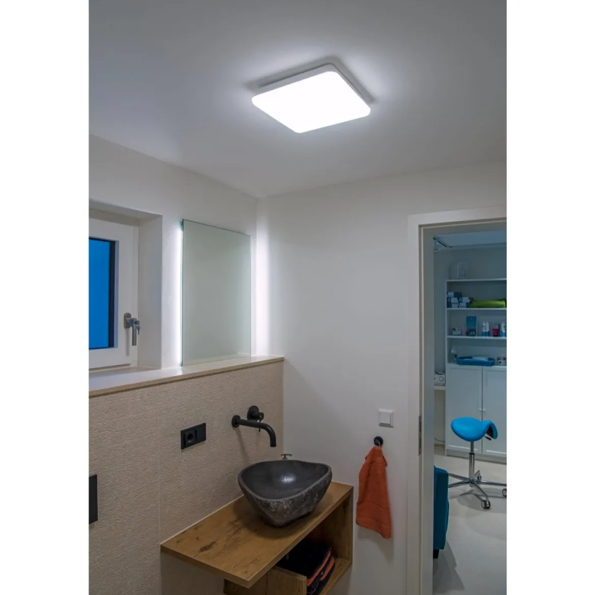 SLV 1005087 SIMA LED Wand- und Deckenaufbauleuchte weiß 3000K eckig dimmbar