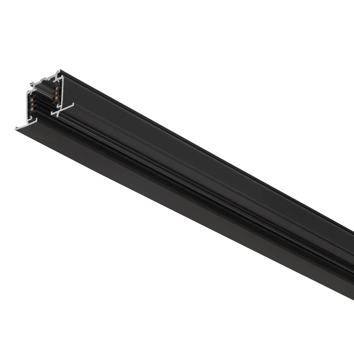 SLV 1006513 S-Track 3-Phasen Einbauschiene 2m schwarz DALI