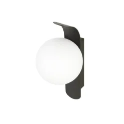 SLV 1008124 SUN Wandlampe rund G9 schwarz