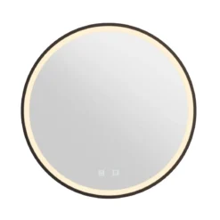 SLV 1007201 TRUKKO 60 Spiegel chrom schwarzer Rand CCT