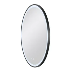 SLV 1007202 TRUKKO 80 Spiegel O 80 cm chrom schwarzer rand
