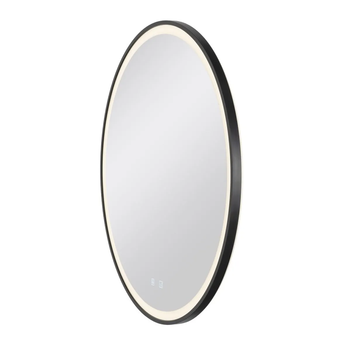 SLV 1007202 TRUKKO 80 Spiegel O 80 cm chrom schwarzer rand