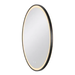 SLV 1007202 TRUKKO 80 Spiegel O 80 cm chrom schwarzer rand