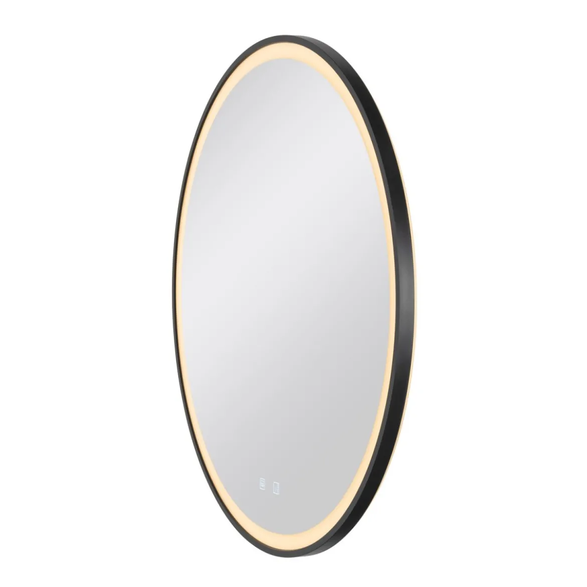 SLV 1007202 TRUKKO 80 Spiegel O 80 cm chrom schwarzer rand