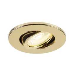 SLV 1007094 Universal Downlight Abdeckung für Downlight IP20 schwenkbar gold rund