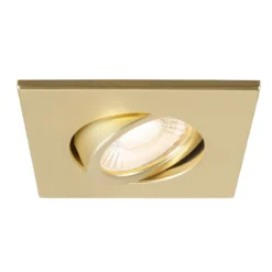 SLV 1007194 Universal Downlight Abdeckung für Downlight IP20 eckig schwenkbar gold