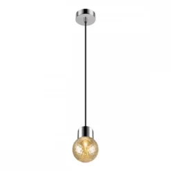 SLV 1007813 VARYT Pendelleuchte 150cm E14 chrom ohne Glas