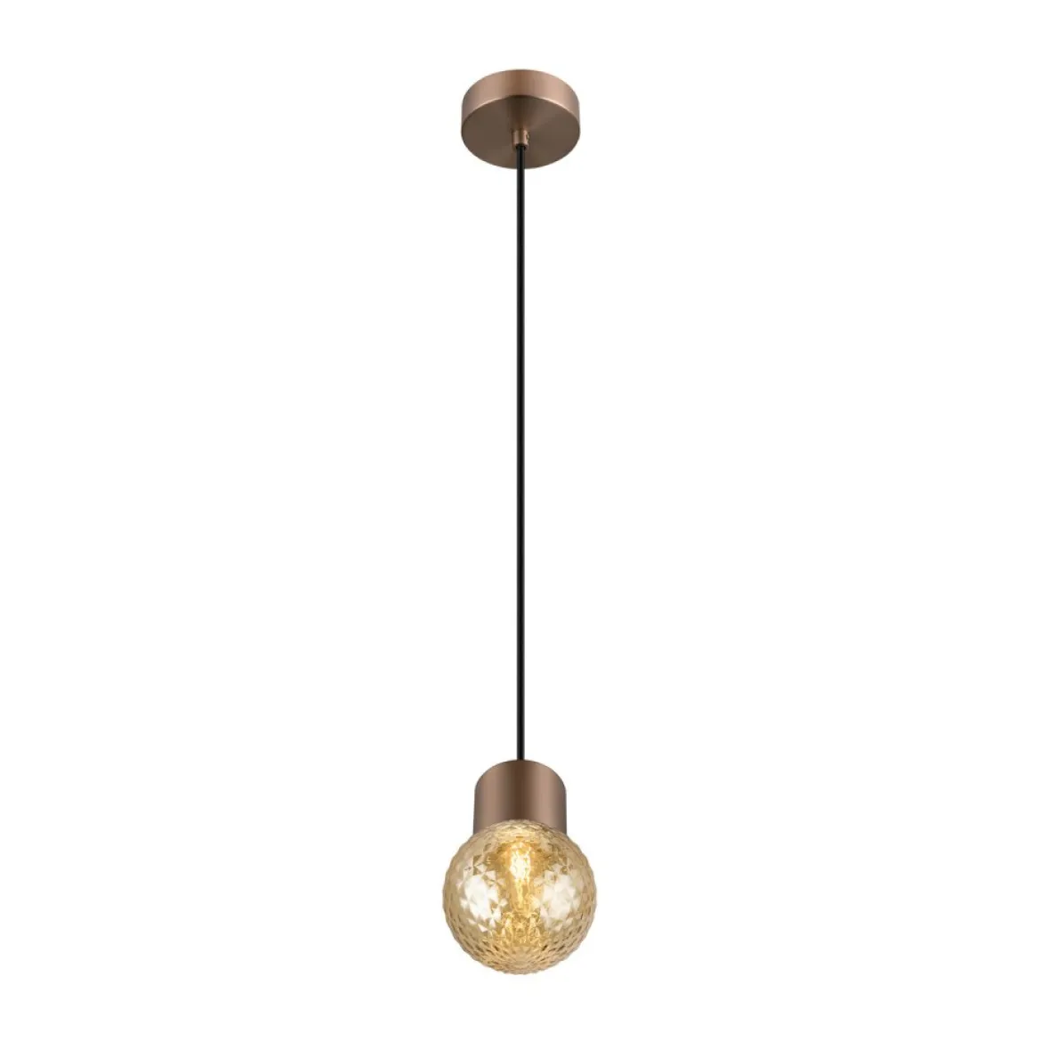 SLV 1008118 VARYT Pendelleuchte kupfer ohne Glas E14