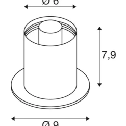 SLV 1008110 VARYT Tischleuchte max. 6W E14 weiß ohne Glas