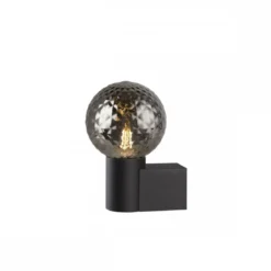 SLV 1007603 VARYT Wandaufbauleuchte rund max. 6W E14 schwarz
