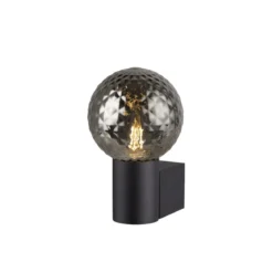SLV 1008104 VARYT Wandaufbauleuchte max. 6W E14 IP44 schwarz ohne Glas