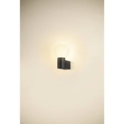 SLV 1008104 VARYT Wandaufbauleuchte max. 6W E14 IP44 schwarz ohne Glas