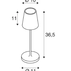 SLV 1007697 VINOLINA TWO Akku Tischleuchte CCT dimmbar IP65 beige