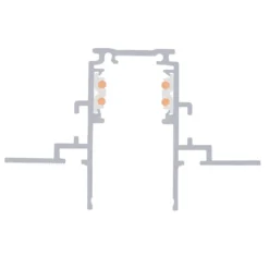 SLV 1006558 48V Track Einbauschiene weiß 1m