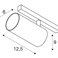 SLV 1006719 48V Track NUMINOS® S Spot weiß chrom 2700K 40°