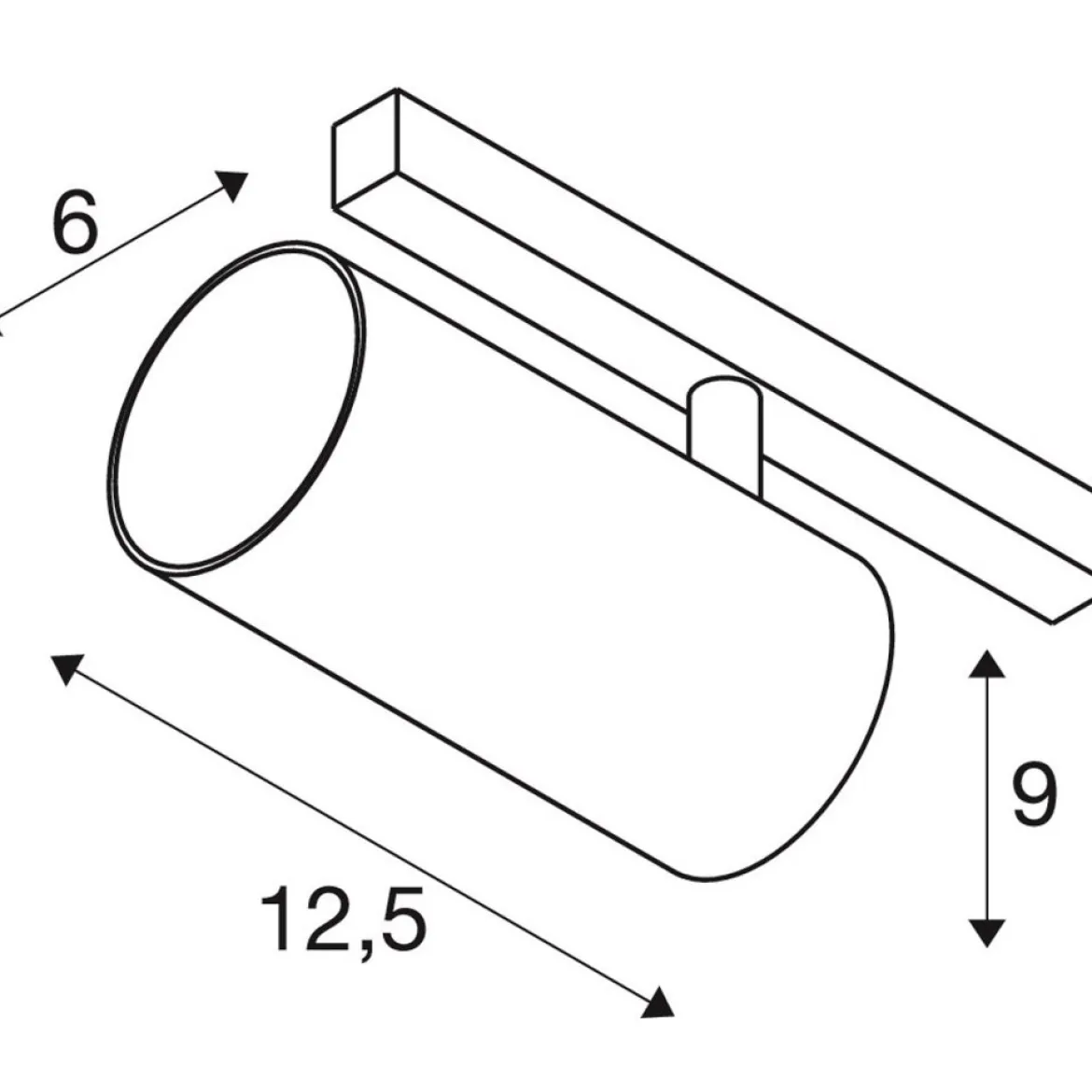 SLV 1006733 48V Track NUMINOS® S Spot weiß 3000K 20°