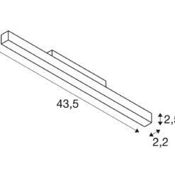SLV 1006635 48V Track Strahler IN-LINE 44 Darklight Reflector schwarz 3000K
