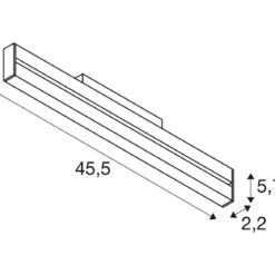SLV 1006646 48V Track Strahler IN-LINE 46 Move Darklight Reflector weiß 2700K