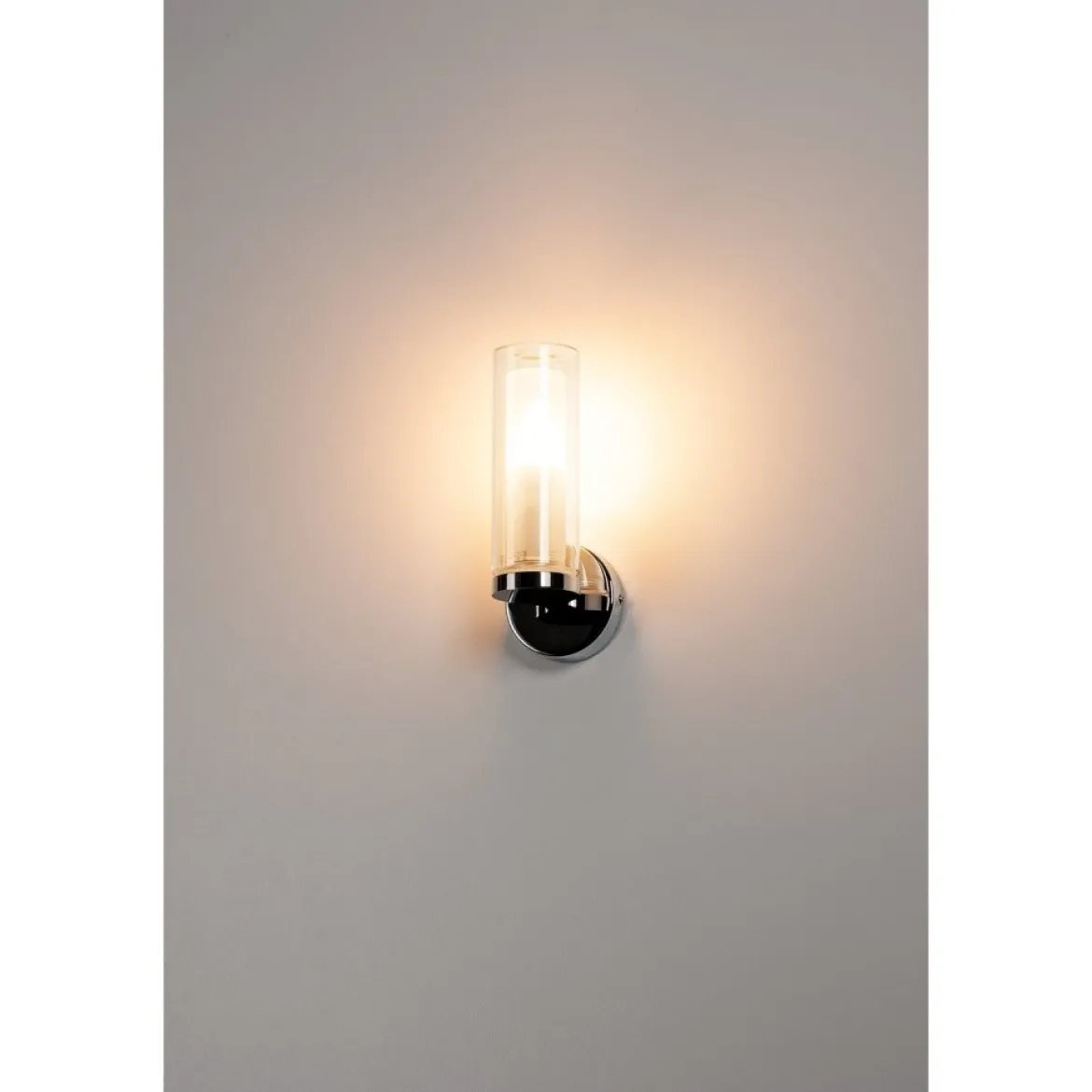 SLV 1002228 WL 105 Wandleuchte chrom doppelt Glas E14 IP44