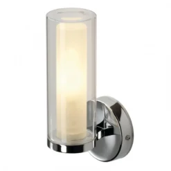SLV 1002228 WL 105 Wandleuchte chrom doppelt Glas E14 IP44