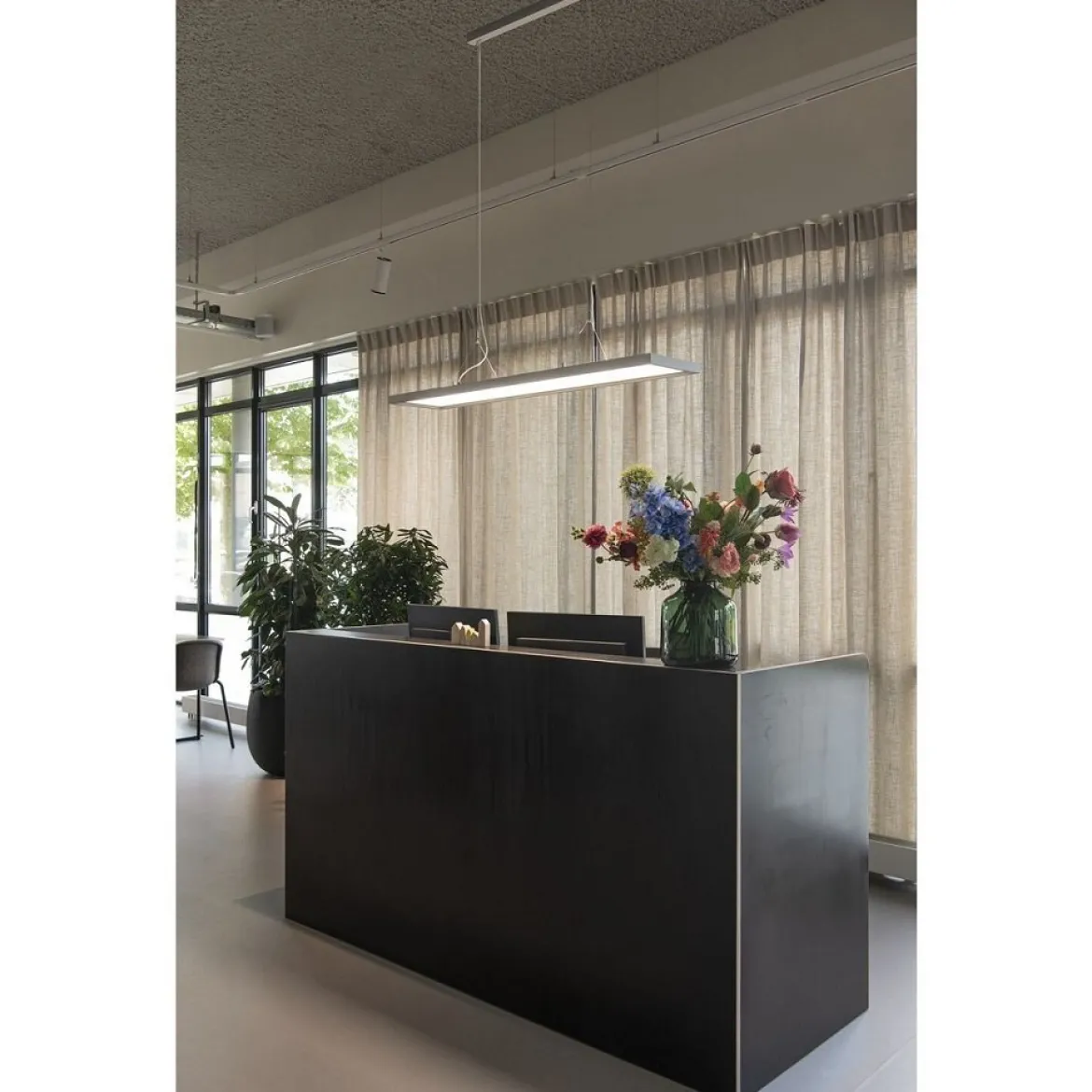 SLV 1006345 Worklight Dali Pendelleuchte silber 4000K 120cm